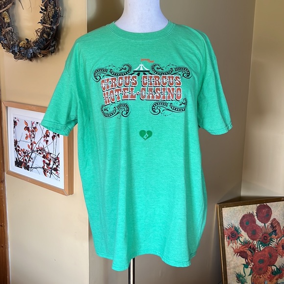 Vtg ‘00's CIRCUS CIRCUS HOTEL CASINO Size XL Logo Tee-Shirt Big-Top Circus SOFT - Picture 7 of 13